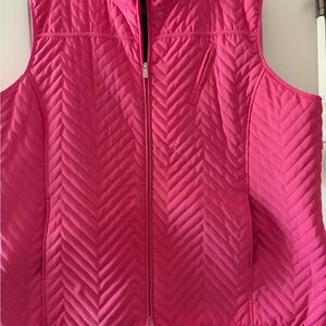 Avenue Vibrant Pink Chevron Vest